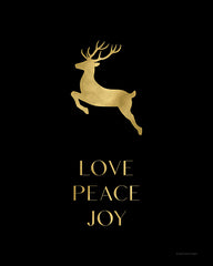 BRO235 - Love, Peace, Joy Reindeer - 12x16