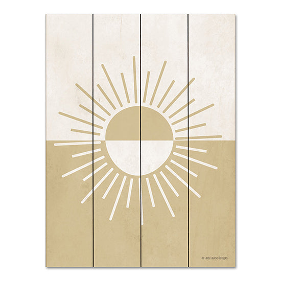 Lady Louise Designs BRO238PAL - BRO238PAL - Neutral Nursery Half Sun     - 12x16 Abstract, Sun, Neutral Palette, Baby, Nursery, Quadriptych, Nature from Penny Lane