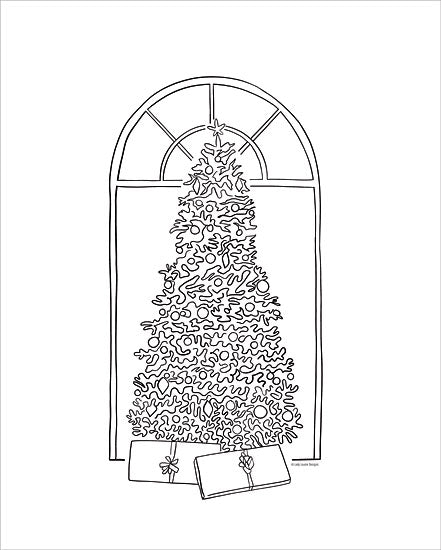 Lady Louise Designs Licensing BRO329LIC - BRO329LIC - Christmas Tree Line Drawing - 0  from Penny Lane
