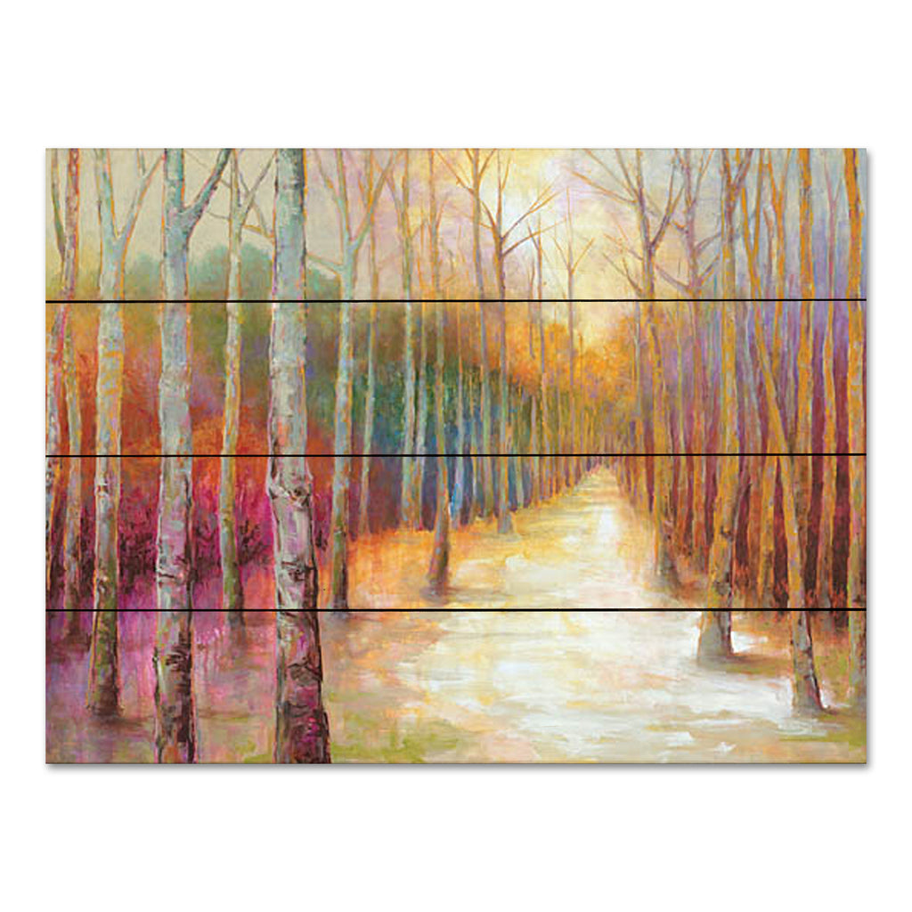 Cloverfield & Co. CC185PAL - CC185PAL - Colorful Forest Trail - 16x12 Landscape, Forest, Path, Colorful Forest, Rainbow Colors, Abstract, Fall from Penny Lane