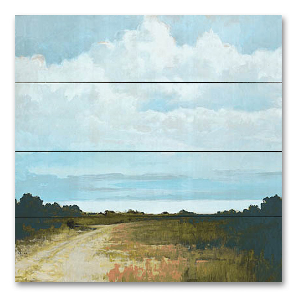 Cloverfield & Co. CC188PAL - CC188PAL - Rural Walk - 12x12 Abstract, Landscape, Path, Sky, Clouds, Trees from Penny Lane