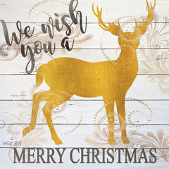CIN1262 - We Wish You a Merry Christmas Deer - 12x12