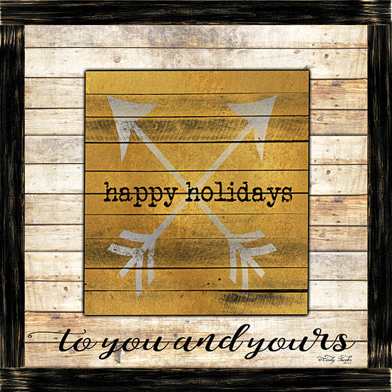 Cindy Jacobs CIN1336 - CIN1336 - Buffalo Happy Holidays   - 12x12 Signs, Typography, Happy Holidays, Arrows, Wood Planks from Penny Lane