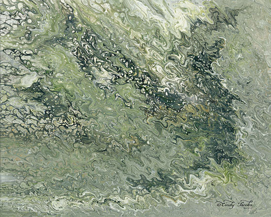Cindy Jacobs CIN1515 - Abstract in Seafoam I - 16x12 Abstract, Green, Contemporary from Penny Lane