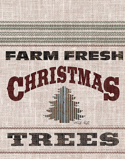 Cindy Jacobs CIN1524 - Farm Fresh Christmas Trees - 12x16 Holidays, Christmas Trees, Farm , Grain Sack, Linen Tea Towels from Penny Lane