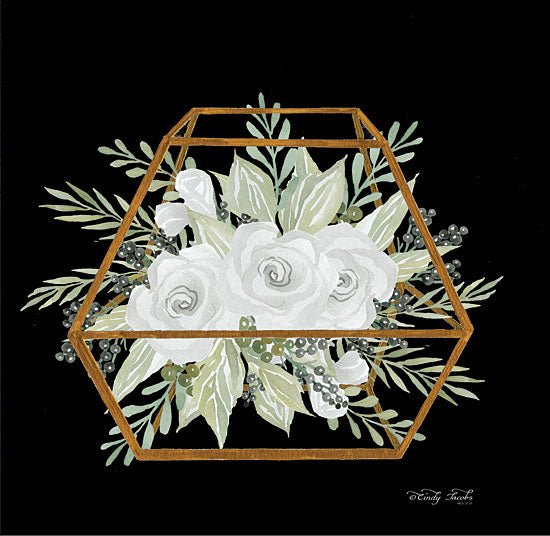 Cindy Jacobs CIN1600 - CIN1600 - Gold Geometric Polygon - 12x12 Flowers, Ivy, Polygon Flower Holder from Penny Lane