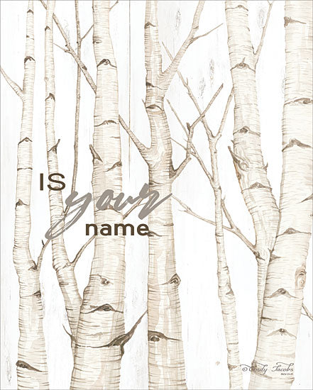 Cindy Jacobs CIN1641 - CIN1641 - Is Your Name   - 12x16 Signs, Typography, Trees, Is Your Name, Psalm 8:1, Triptych from Penny Lane