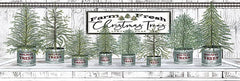 CIN1769 - Galvanized Pots White Christmas Trees I - 18x6