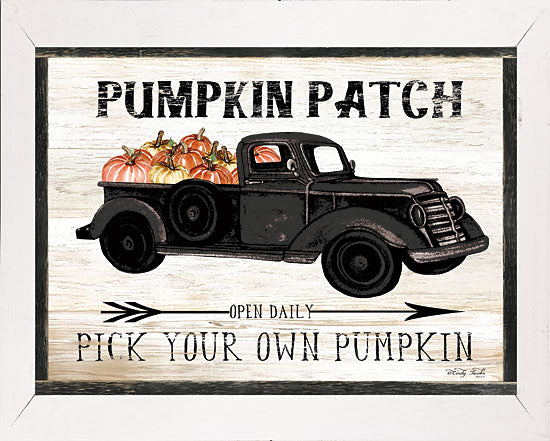 Cindy Jacobs CIN1787 - CIN1787 - Pumpkin Patch Black Truck    - 16x12 Signs, Typography, Truck, Vintage, Pumpkin Patch, Pumpkins from Penny Lane