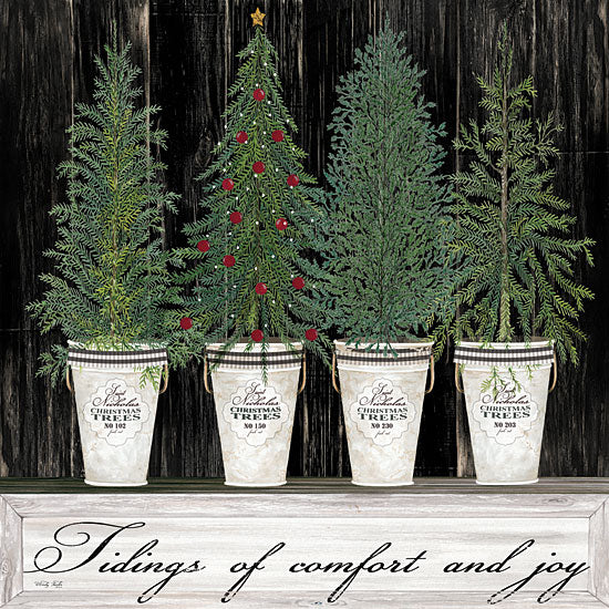 Cindy Jacobs CIN1911 - CIN1911 - Tidings of Comfort & Joy    - 12x12 Signs, Typography, Christmas, Trees, Christmas Songs from Penny Lane