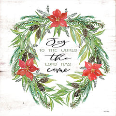 CIN1916 - Joy to the World Wreath - 12x12