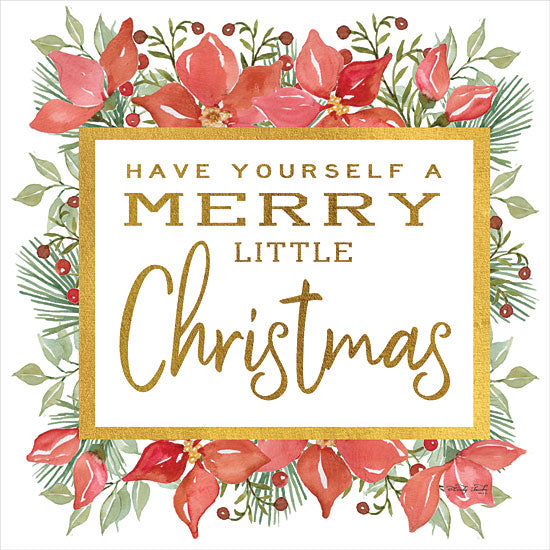 Cindy Jacobs CIN1926 - CIN1926 - Merry Little Christmas   - 12x12 Signs, Typography, Poinsettias, Merry Little Christmas from Penny Lane
