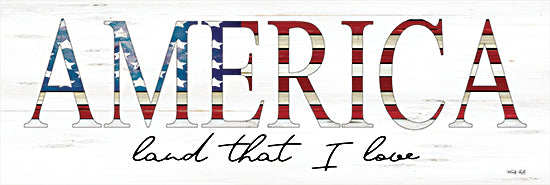Cindy Jacobs CIN2019A - CIN2019A - America Land That I Love - 36x12 America, American Flag, Signs, July 4th, Patriotic from Penny Lane