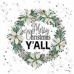 CIN2046 - Merry Christmas Y'all Wreath  - 12x12