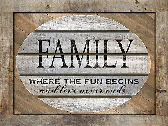 Cindy Jacobs CIN2052 - CIN2052 - Family - Where the Fun Begins - 16x12 Signs, Typography, Family, Wood Planks from Penny Lane