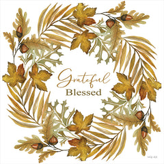 CIN2055 - Grateful Blessed Fall Wreath - 12x12
