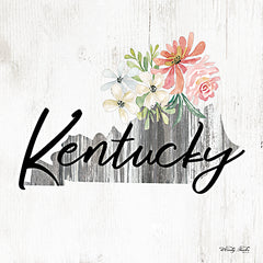 CIN2077 - Floral Kentucky State Art - 12x12