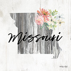 CIN2080 - Floral Missouri State Art - 12x12