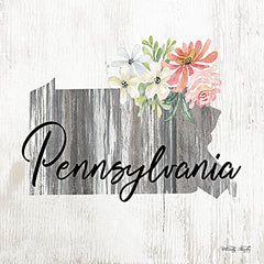 CIN2084 - Floral Pennsylvania State Art - 12x12