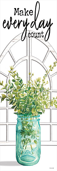 Cindy Jacobs CIN2089A - CIN2089A - Make Every Day Count - 12x36 Signs, Typography, Make Everyday Count, Window, Greenery, Mason Jar from Penny Lane