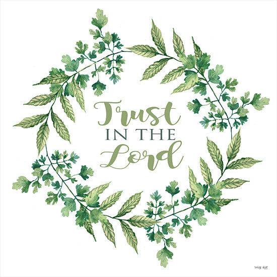 Cindy Jacobs CIN2148 - CIN2148 - Trust in the Lord Wreath - 12x12 Trust in the Lord, Wreath, Greenery, Leaves, Religious from Penny Lane