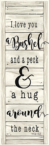 Cindy Jacobs CIN214D - CIN214D - Hug Around the Neck  - 12x36 I Love You, Bushel and a Peck, Calligraphy, Signs from Penny Lane