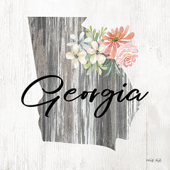 CIN2150 - Floral Georgia State Art - 12x12