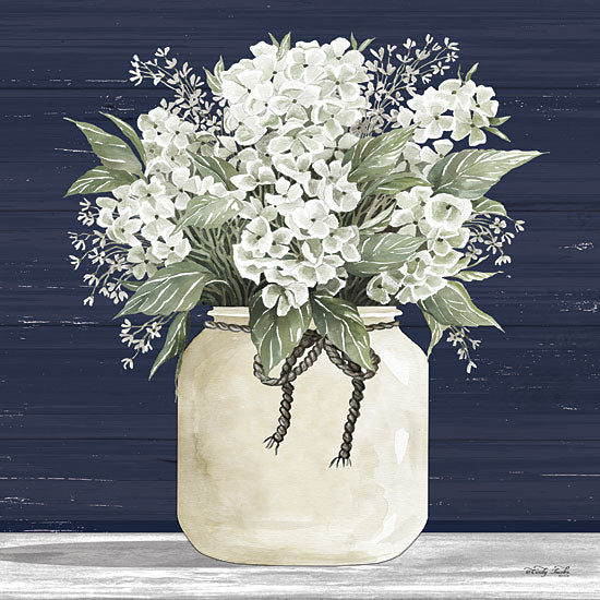 Cindy Jacobs CIN2161 - CIN2161 - White Flowers II - 12x12 Flowers, White Flowers, Blooms, Bouquet, Crock, White Crock, Shelf from Penny Lane