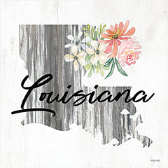 CIN2234 - Floral Louisiana State Art - 12x12