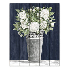 CIN2275PAL - Punched Tin White Floral - 12x16