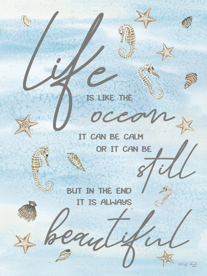 Cindy Jacobs CIN2320 - CIN2320 - Life is Like… - 12x16 Life is Like the Ocean, Ocean, Shells, Seahorses, Coastal from Penny Lane