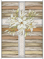 CIN2394 - Floral Cross - 12x16