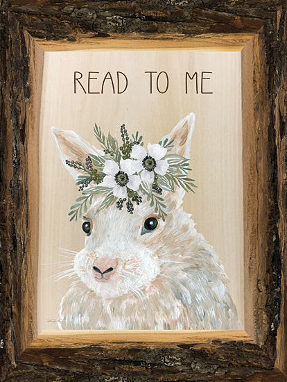 Cindy Jacobs CIN2478 - CIN2478 - Read to Me Bunny - 12x16 Read to Me, Rabbit, Bunny, Flowers, Whimsical, Baby, Children from Penny Lane