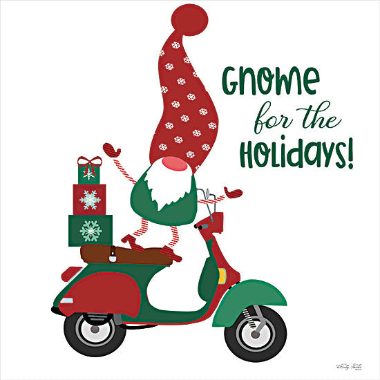 Cindy Jacobs CIN2518 - CIN2518 - Gnome for the Holidays - 12x12 Home for the Holidays, Gnomes, Scooter, Presents, Christmas, Holidays, Whimsical from Penny Lane