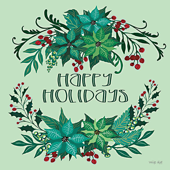 Cindy Jacobs CIN2562 - CIN2562 - Happy Holidays - 12x12 Happy Holidays, Poinsettias, Flowers, Holly and Berries, Greenery, Swags, Christmas from Penny Lane