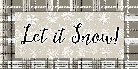 Cindy Jacobs CIN2581 - CIN2581 - Let It Snow - 18x9 Let It Snow, Snowflakes, Winter, Sign, Plaid from Penny Lane