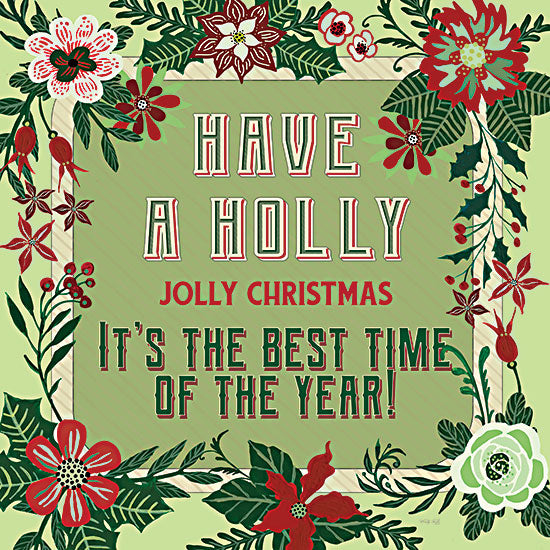 Cindy Jacobs CIN2594 - CIN2594 - Nostalgic Holly Jolly Christmas - 12x12 Holly Jolly Christmas, Holidays, Flowers, Greenery, Wreath, Signs from Penny Lane