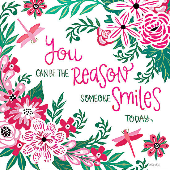 Cindy Jacobs CIN2629 - CIN2629 - You Can Be the Reason - 12x12 Be the Reason, Smiles, Flowers, Pink, Red, Flowers, Motivational, Signs from Penny Lane