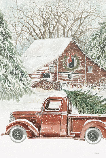 Cindy Jacobs CIN2668 - CIN2668 - Down Home Christmas - 12x18 Truck, Farm, Barn, Winter, Christmas Tree, Holidays, Country from Penny Lane