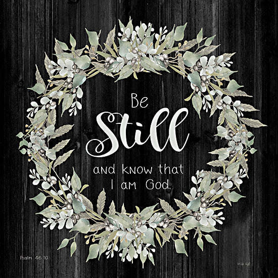 Cindy Jacobs CIN2690 - CIN2690 - Be Still and Know Wreath - 12x12 Be Still and Know, Wreath, Religion, Eucalyptus, Bible Verse, Signs from Penny Lane