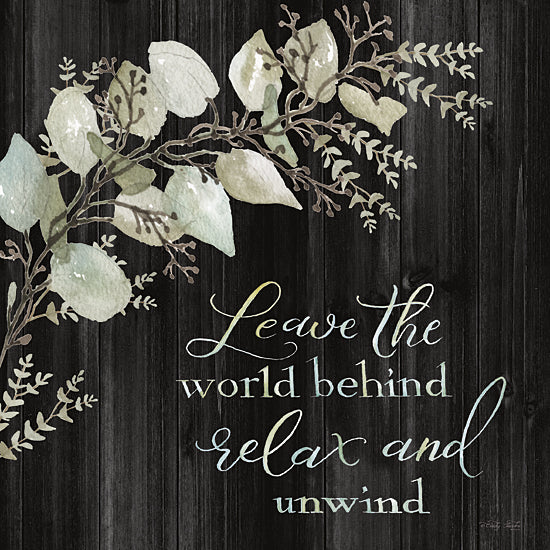 Cindy Jacobs CIN2699 - CIN2699 - Relax and Unwind - 12x12 Leave the World Behind, Relax and Unwind, Greenery, Calligraphy, Signs from Penny Lane