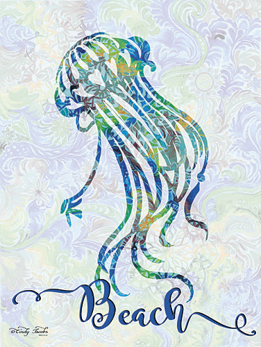 Cindy Jacobs CIN271 - Beach - Jellyfish - Jellyfish, Coastal, Sign, Aquatic Animals from Penny Lane Publishing