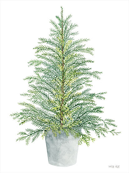Cindy Jacobs CIN2834 - CIN2834 - Spruce Tree in Pot - 12x16 Spruce Tree, Potted Tree, Tree from Penny Lane
