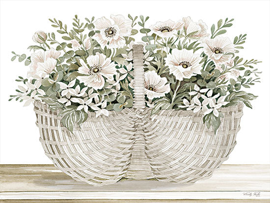 Cindy Jacobs CIN2863 - CIN2863 - Basket of Poppies - 16x12 Flowers, Pink Flowers, Basket, Country, Neutral Palette from Penny Lane