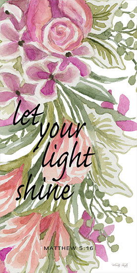 Cindy Jacobs CIN2867 - CIN2867 - Let Your Light Shine - 9x18 Let Your Light Shine, Bible Verse, Matthew, Flowers, Religious, Typography, Signs from Penny Lane