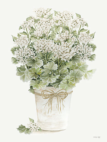 Cindy Jacobs CIN2877 - CIN2877 - White Geraniums II - 12x16 Flowers, Geraniums, White Geraniums, Spring, French Country, Bouquet, Blooms, Farmhouse from Penny Lane