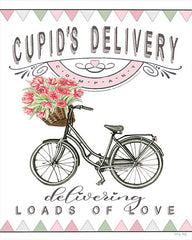 CIN2898 - Cupid's Delivery Bicycle - 12x16