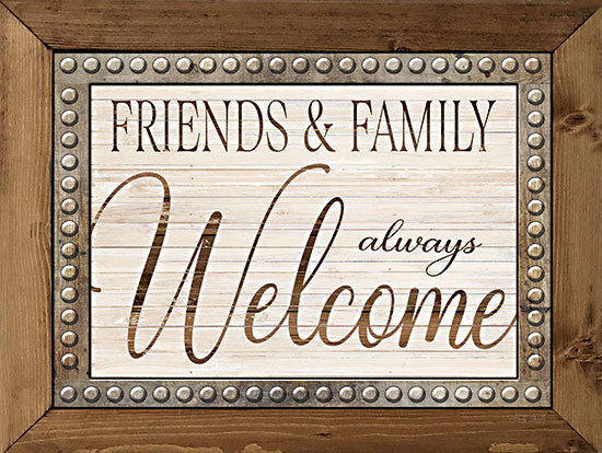 Cindy Jacobs CIN2988 - CIN2988 - Friends and Family Always Welcome - 18x12 Friends, Family, Always Welcome, Welcome, Greeting, Signs from Penny Lane