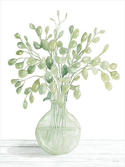 Cindy Jacobs CIN3018 - CIN3018 - Eucalyptus Beauty I - 12x16 Eucalyptus, Greenery, Vase, Sage Green, Still Life, Neutral Palette from Penny Lane