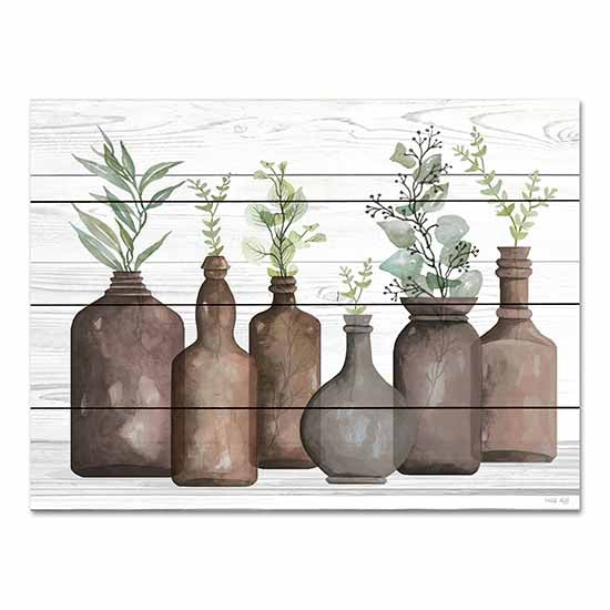 Cindy Jacobs CIN3112PAL - CIN3112PAL - Cappuccino Bottles I - 16x12 Cappuccino Bottles, Herbs, Greenery, Still Life from Penny Lane